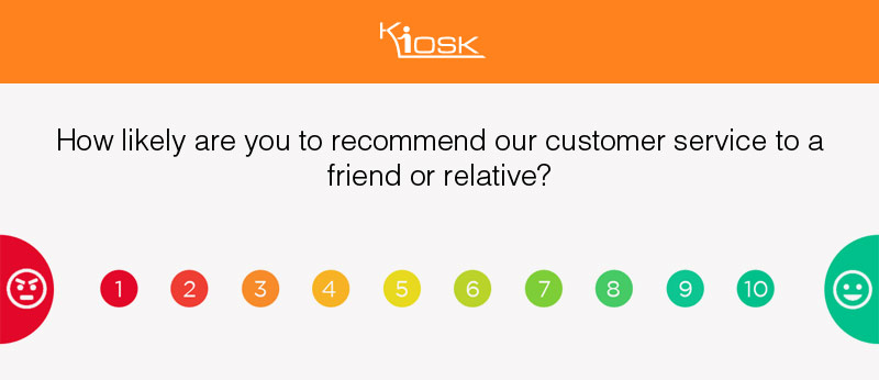 NPS survey with smiley