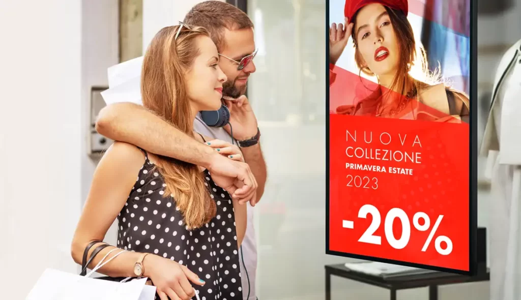 Come i monitor digital signage guidano il drive to store