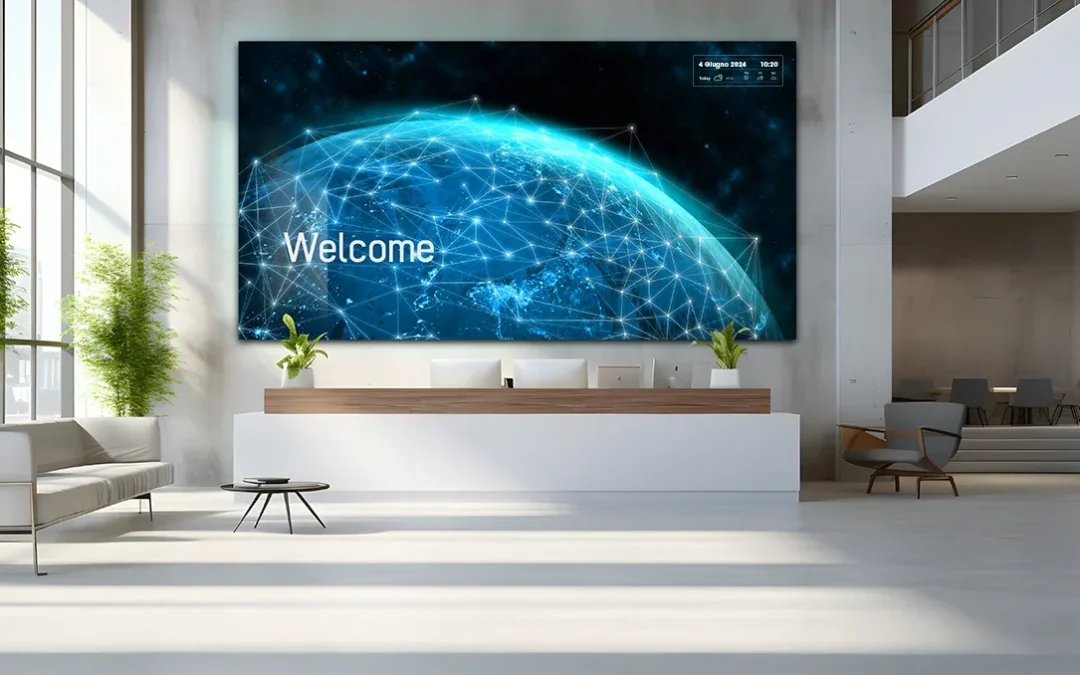 Videowall in reception: la chiave per una Brand Image potente