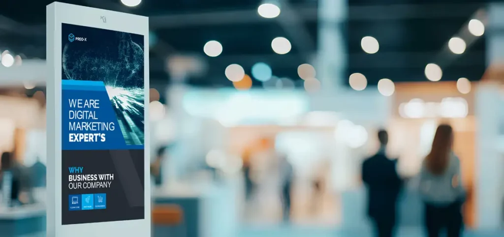 totem digitale per fiera