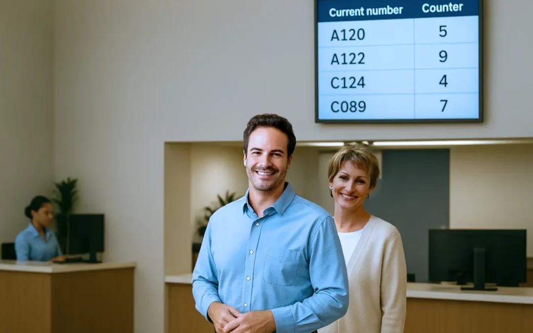 Multi-Site Queue Management: Smarter Ops & Better CX persone in coda allo sportello