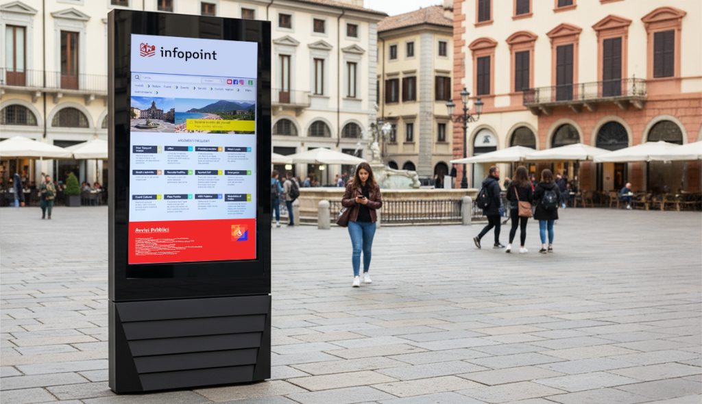 Totem outdoor: quando il chiosco digitale si fa notare edicola digitale