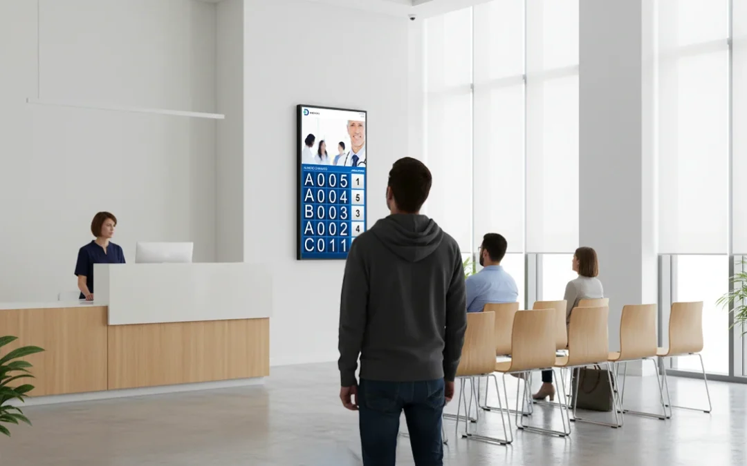 Come integrare gli schermi nella sala d’attesa: dal concept architettonico al sistema eliminacode
