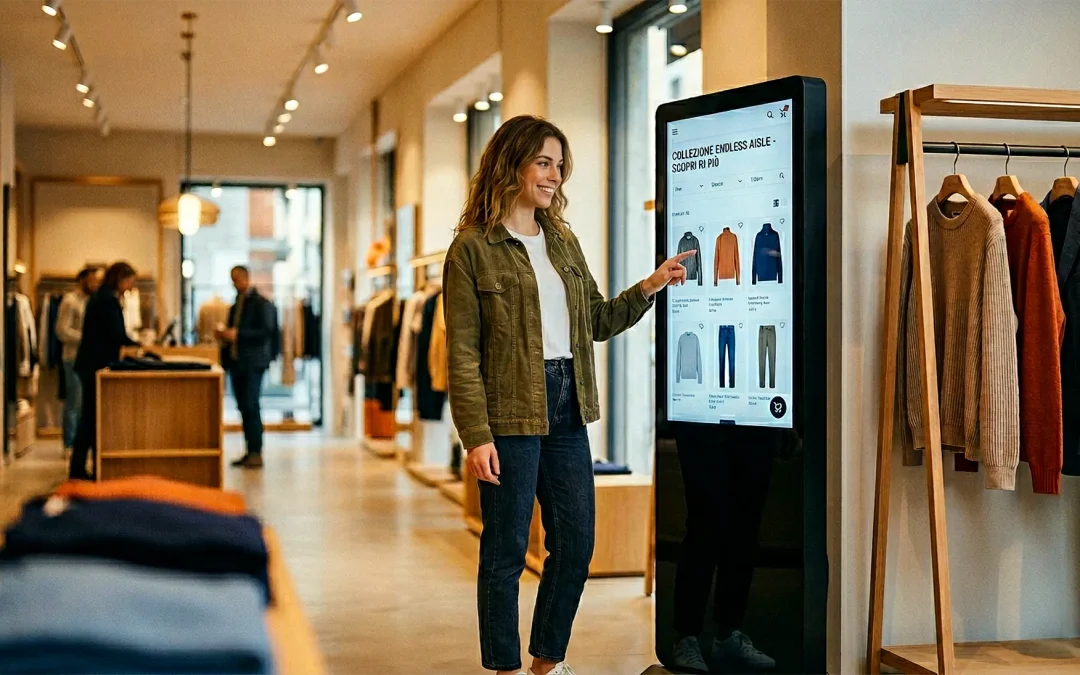 Endless Aisle: lo Scaffale Infinito che ridisegna il retail Kiosk Endless Aisle