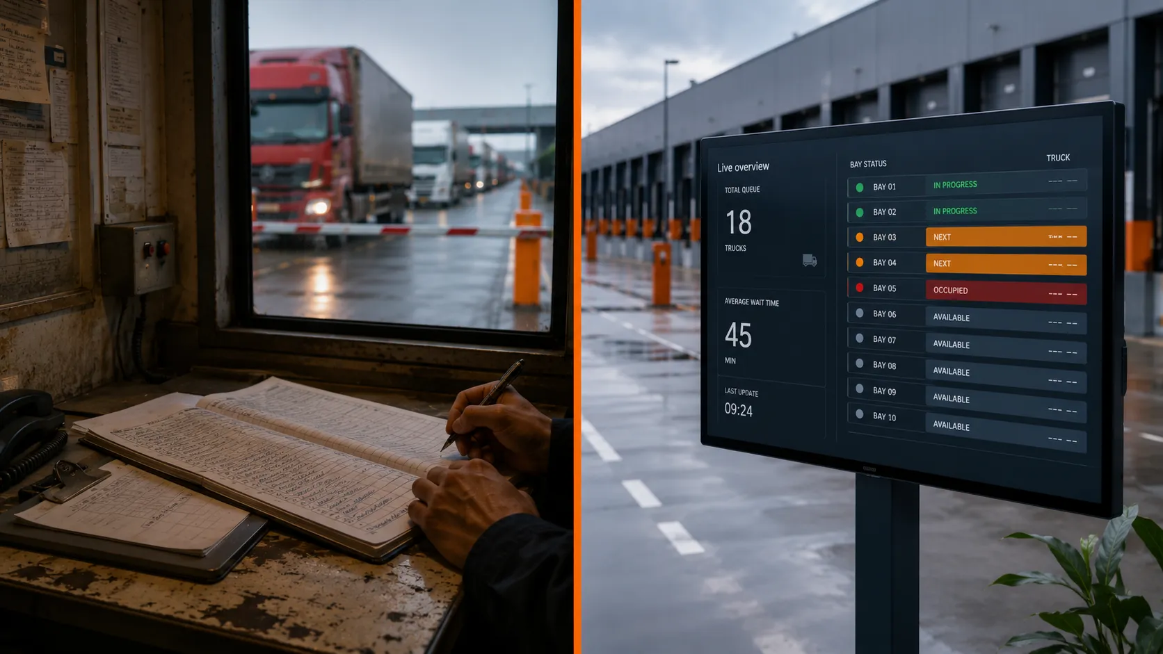 metodo manuale di accesso alla baia vs yard management system