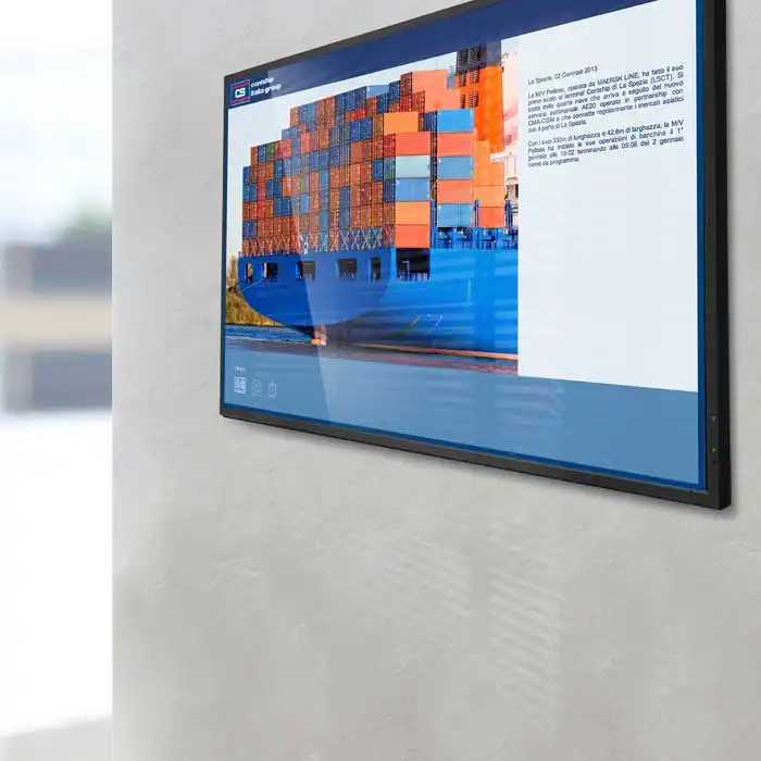 Digital signage solution for Contship Italia