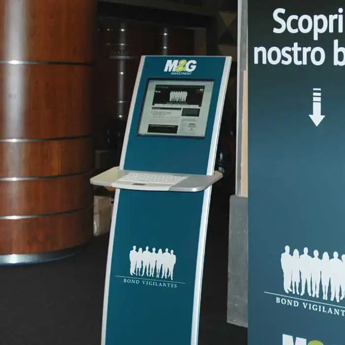 Esperienza interattivo su totem Kiosk per MG