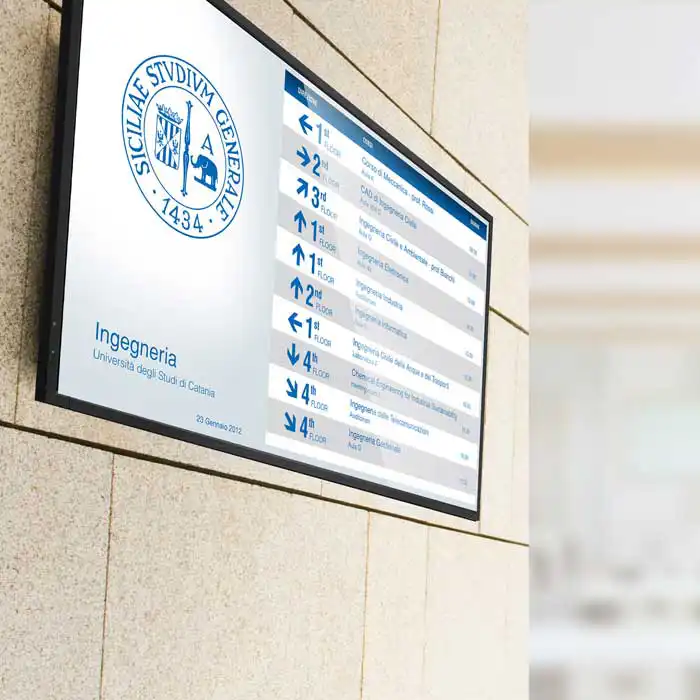 Digital signage per Università di Catania