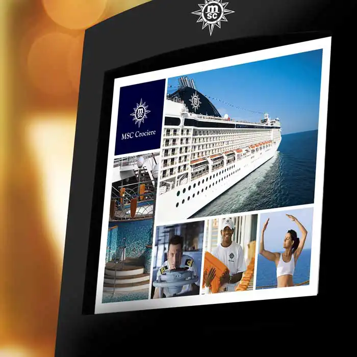 Totem kiosks and software for MSC Crociere