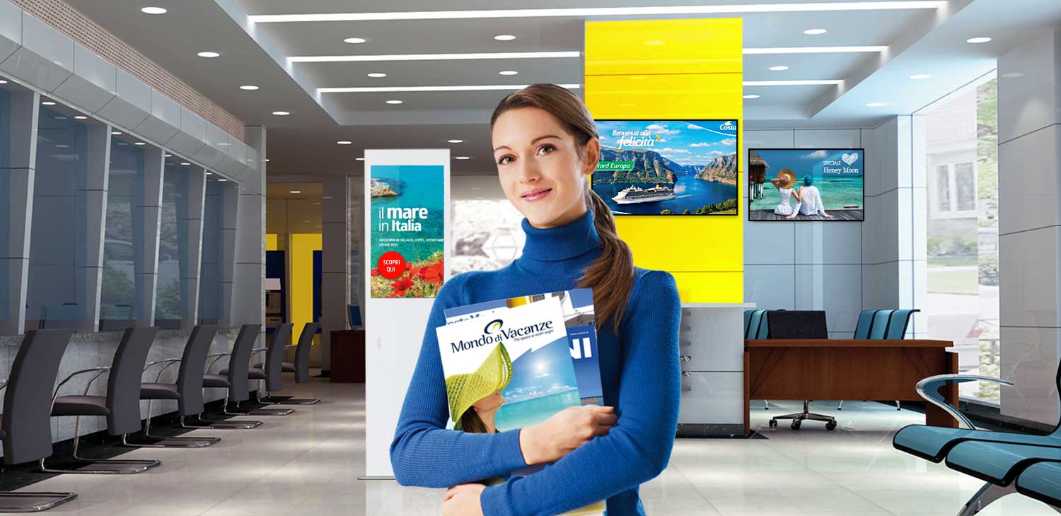 digital signage software for travel agencies and tour operators