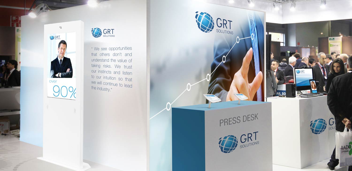Digital signage solutions for organization and exhibition centers