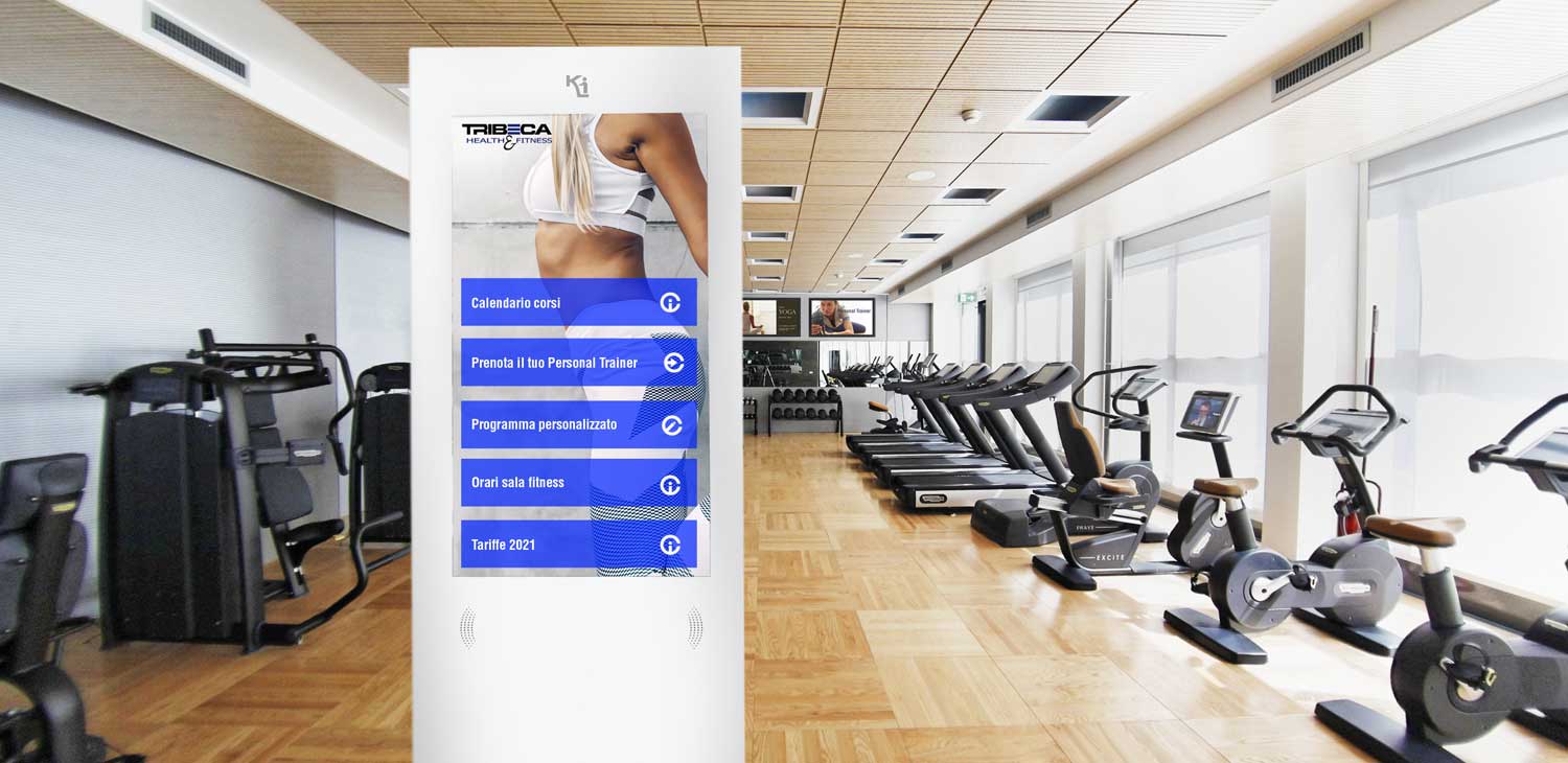 software, totems and digital signage displays for gyms and fitness centers