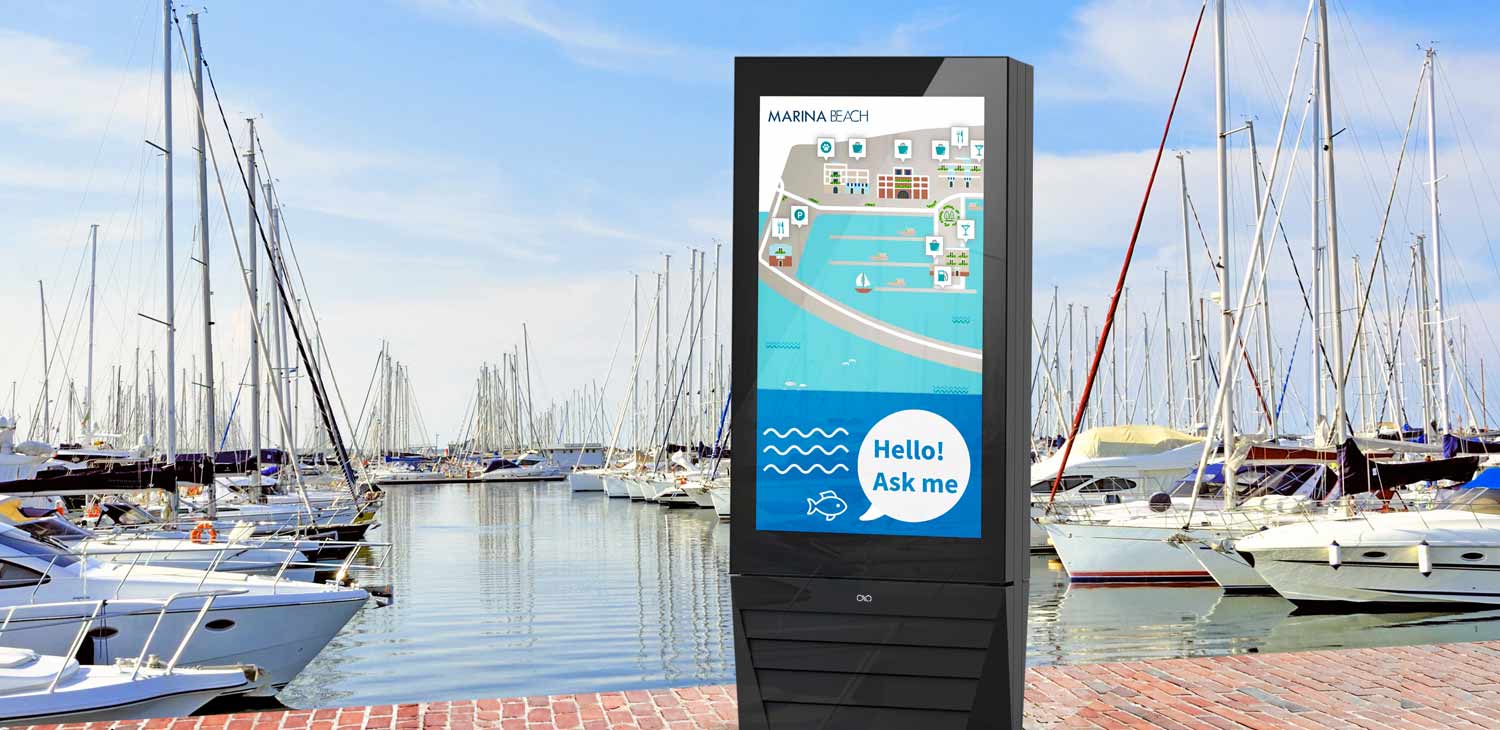 displays and digital signage kiosks for tourism