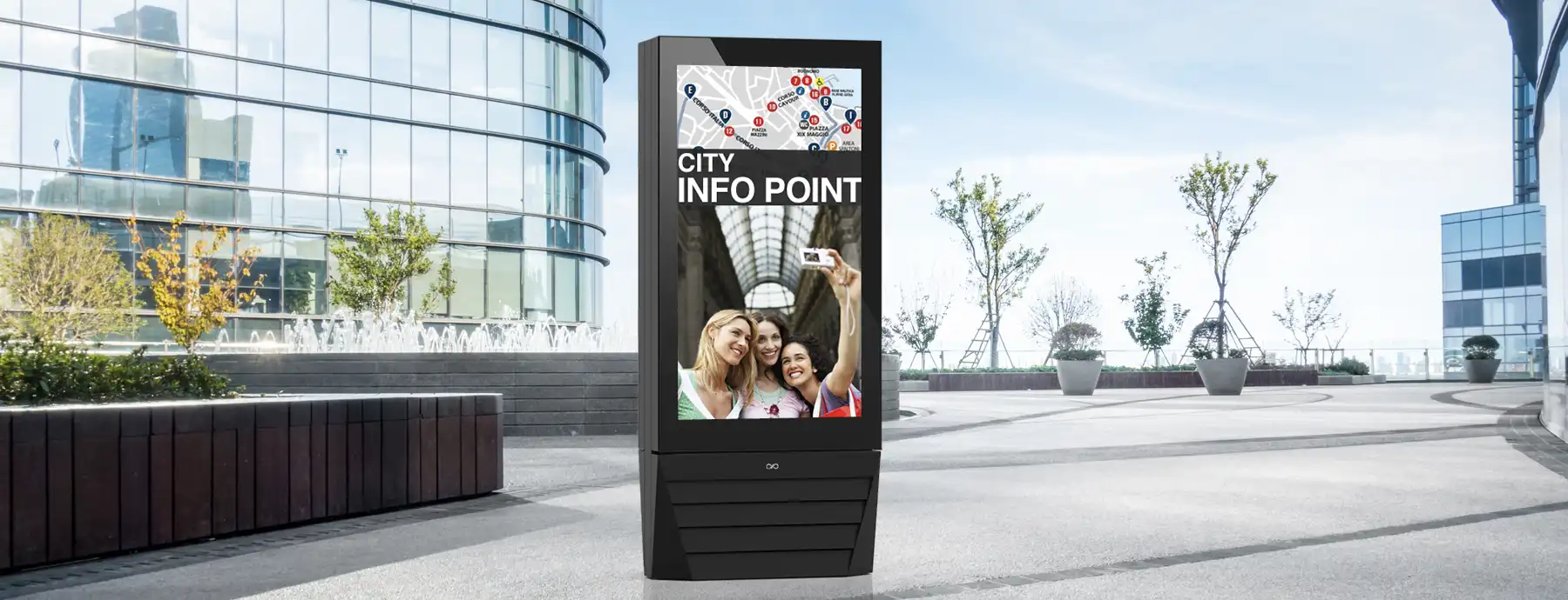 Soluzioni software, display e totem digital signage per il turismo