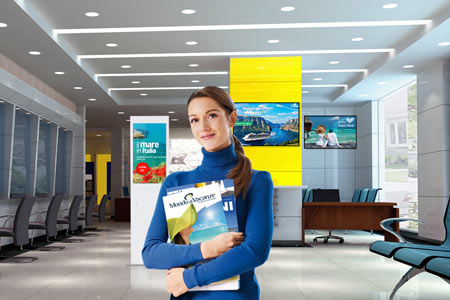 digital signage software for travel agencies and tour operators
