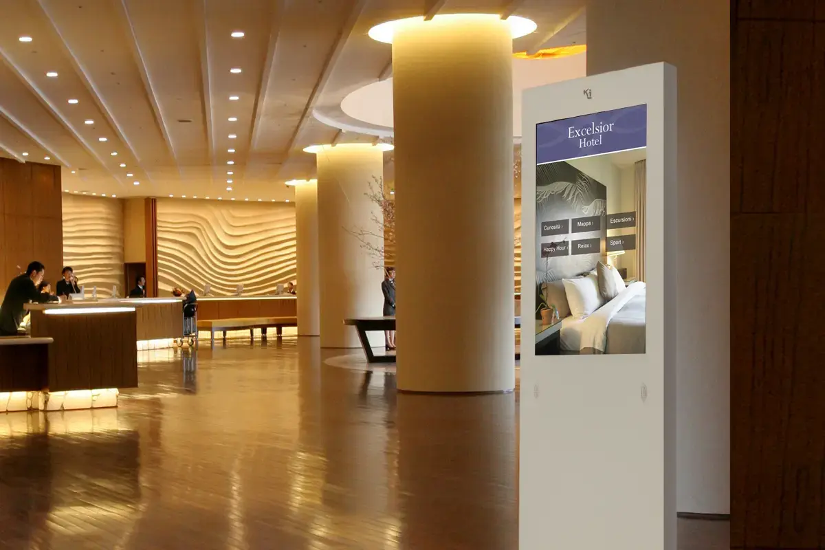 soluzioni digital signage per l'accoglienza e i servizi in Hotel, Alberghi
