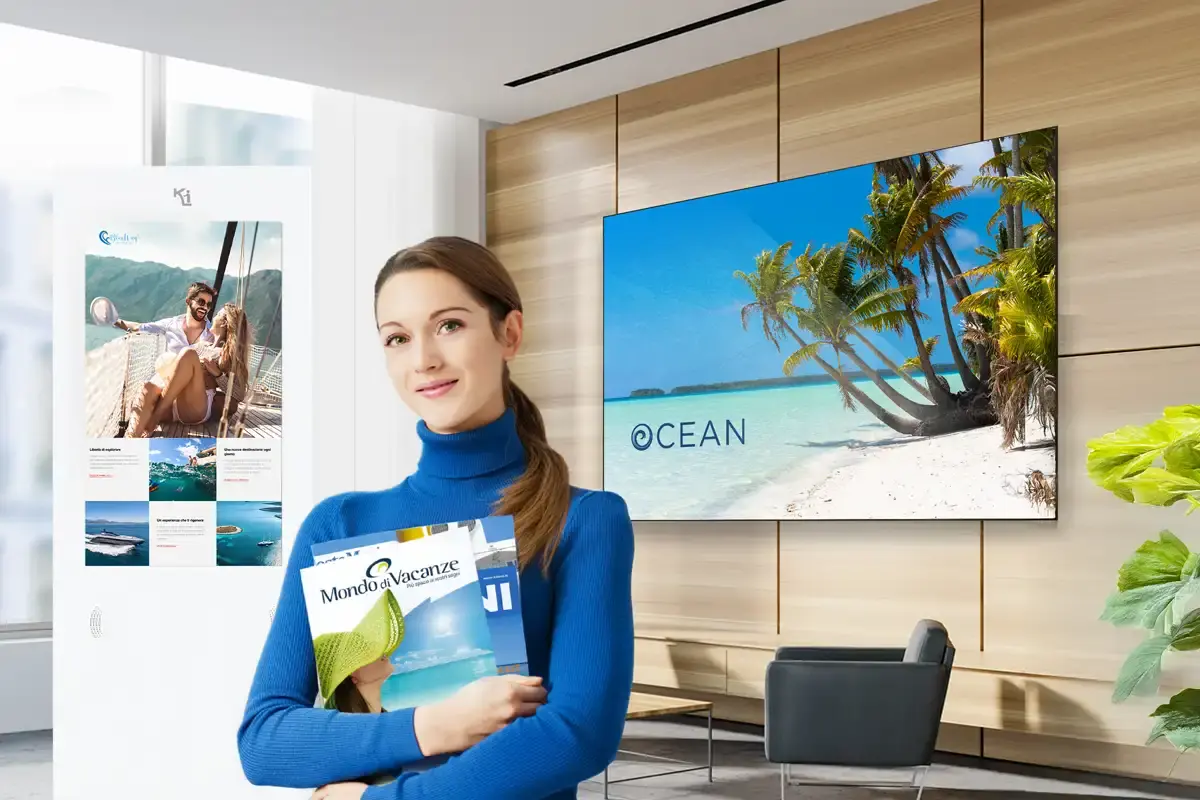 software digital signage per agenzie viaggi e tour operator