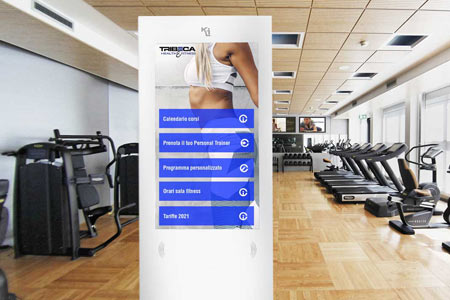 software, totems and digital signage displays for gyms and fitness centers