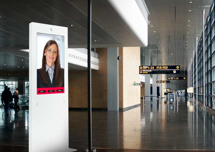 digital video counter with totem Kiosk