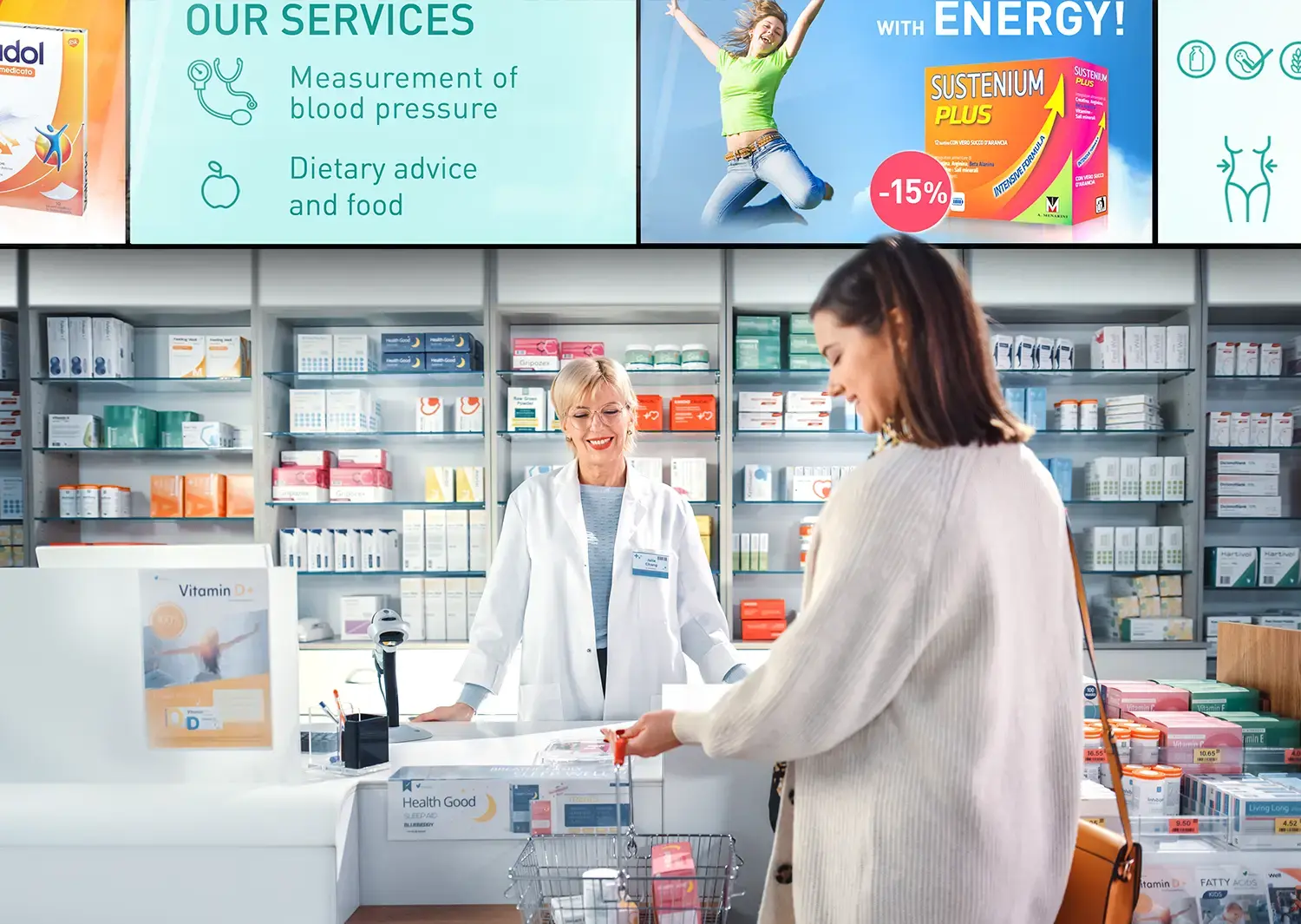 soluzioni digital signage per farmacie