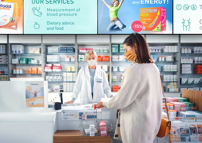 soluzioni digital signage per farmacie