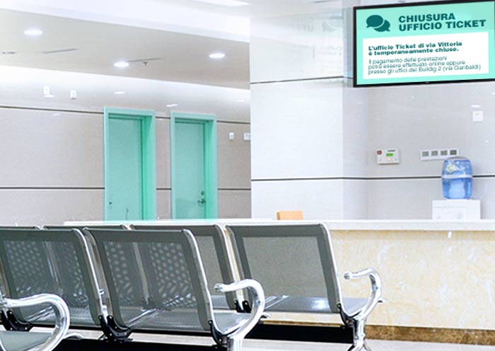 display digital signage per ospedali