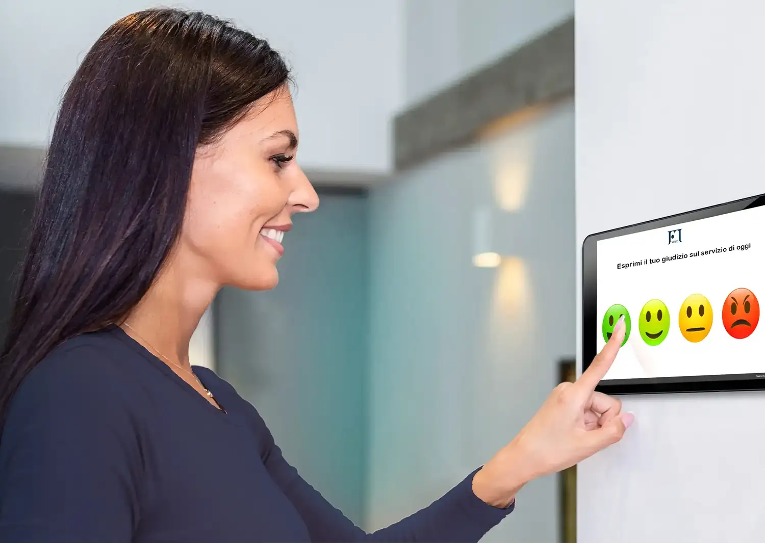 sistema di rilevazione soddisfazione via emoticon