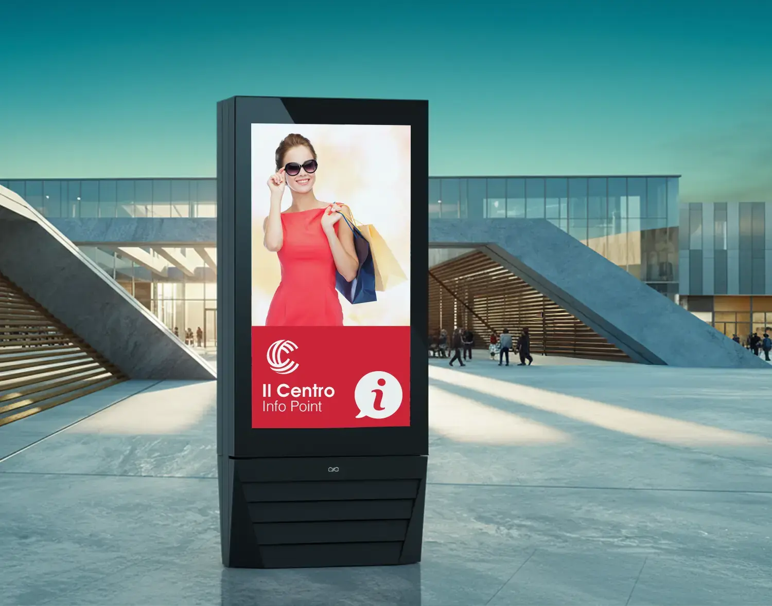 totem touchscreen multimediali per Outlet