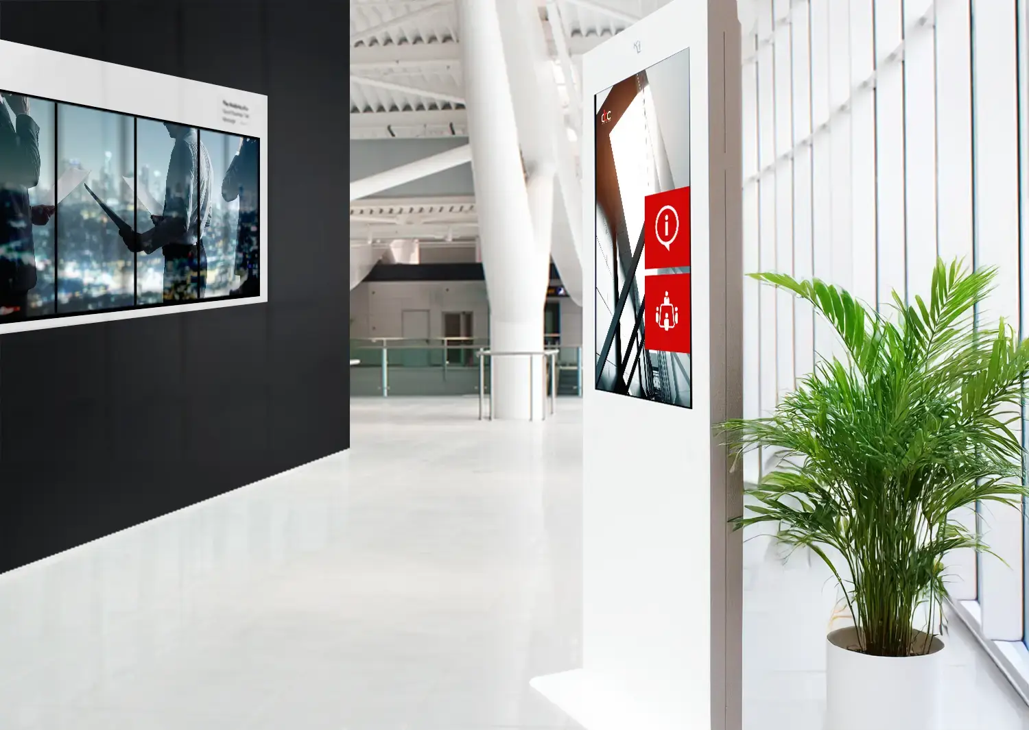 info point con totem multimediale a touchscreen