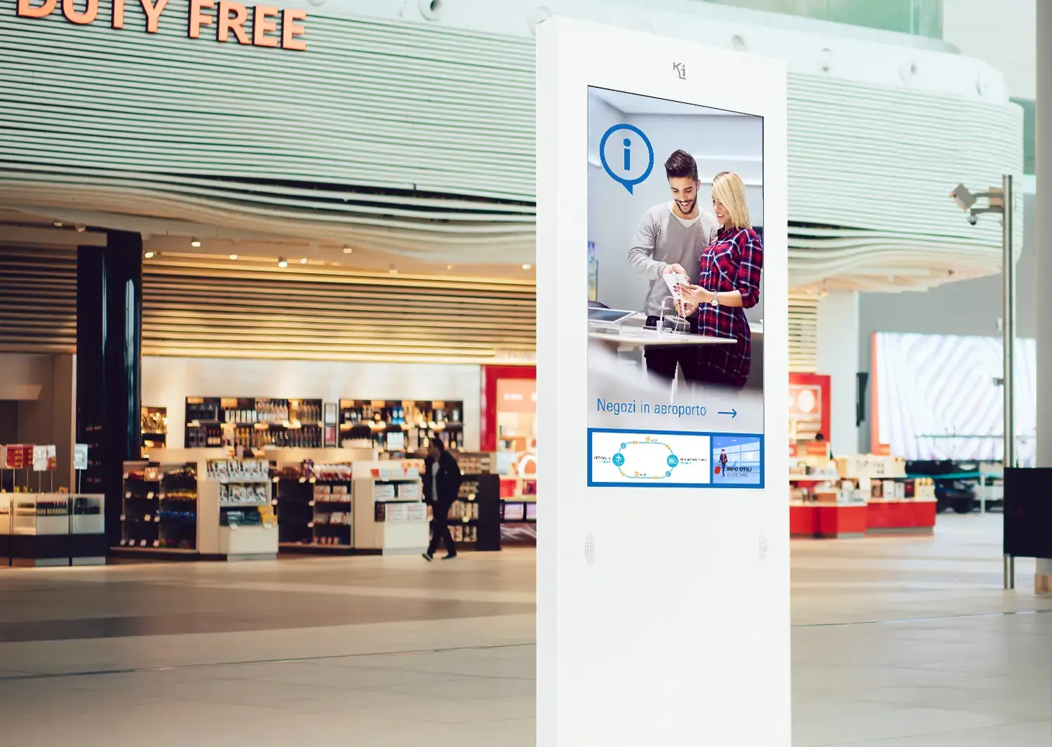 totem multimediali come infopoint aeroportuali