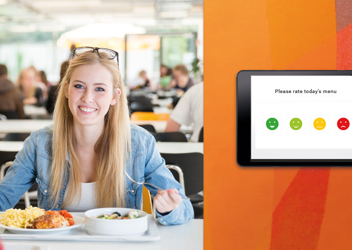 instant survey in university canteen