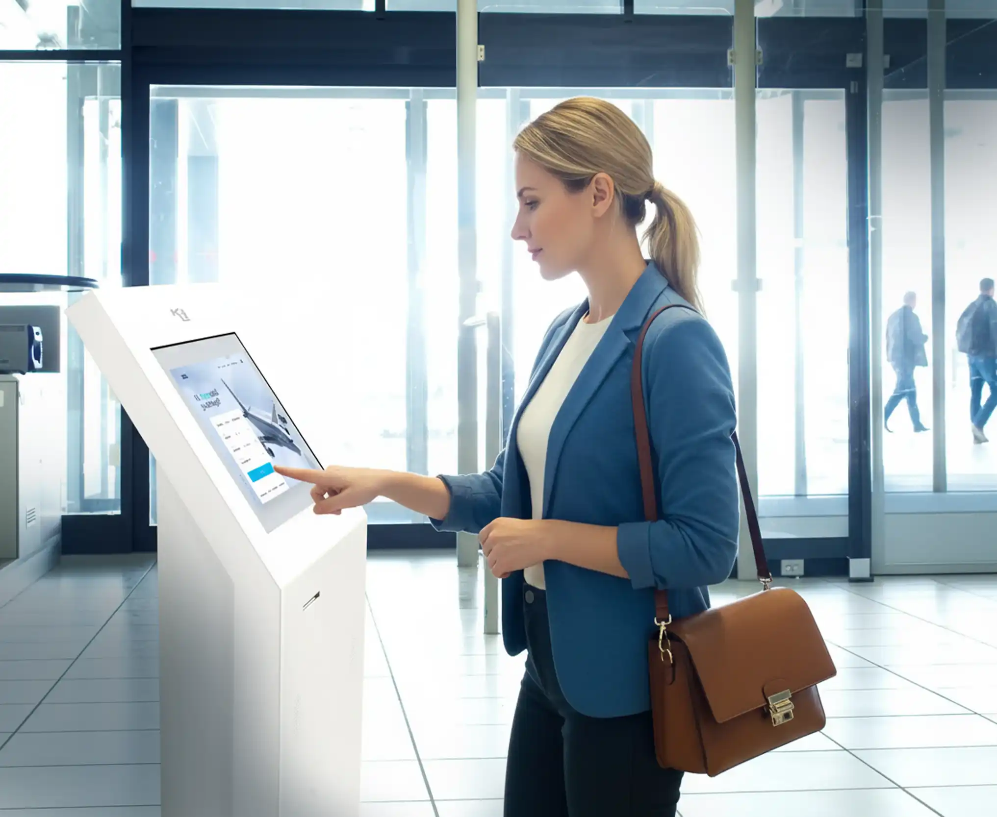 totem multimediale antivandalico per aeroporti