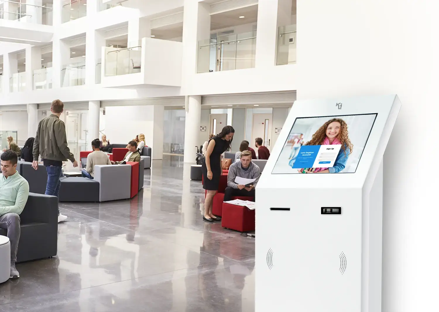 totem touchscreen per uso universitario