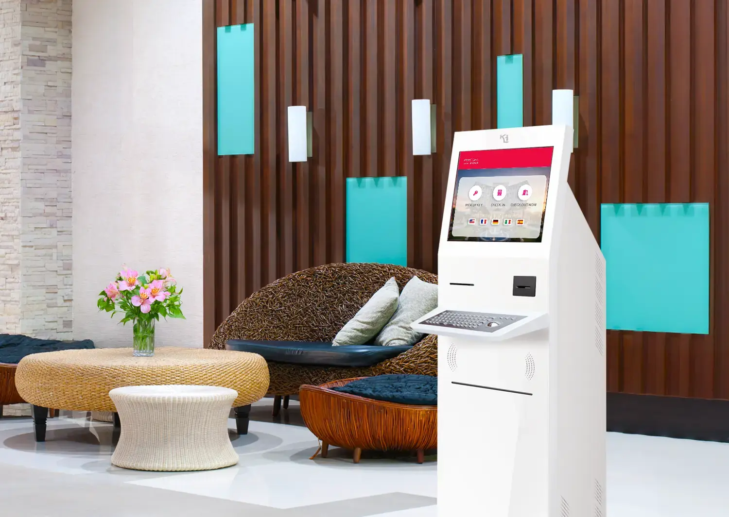 fast check-in in alberto e hotel con i totem