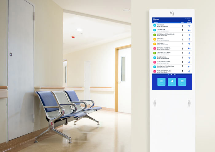 sistema di wayfinding digitale per ospedali