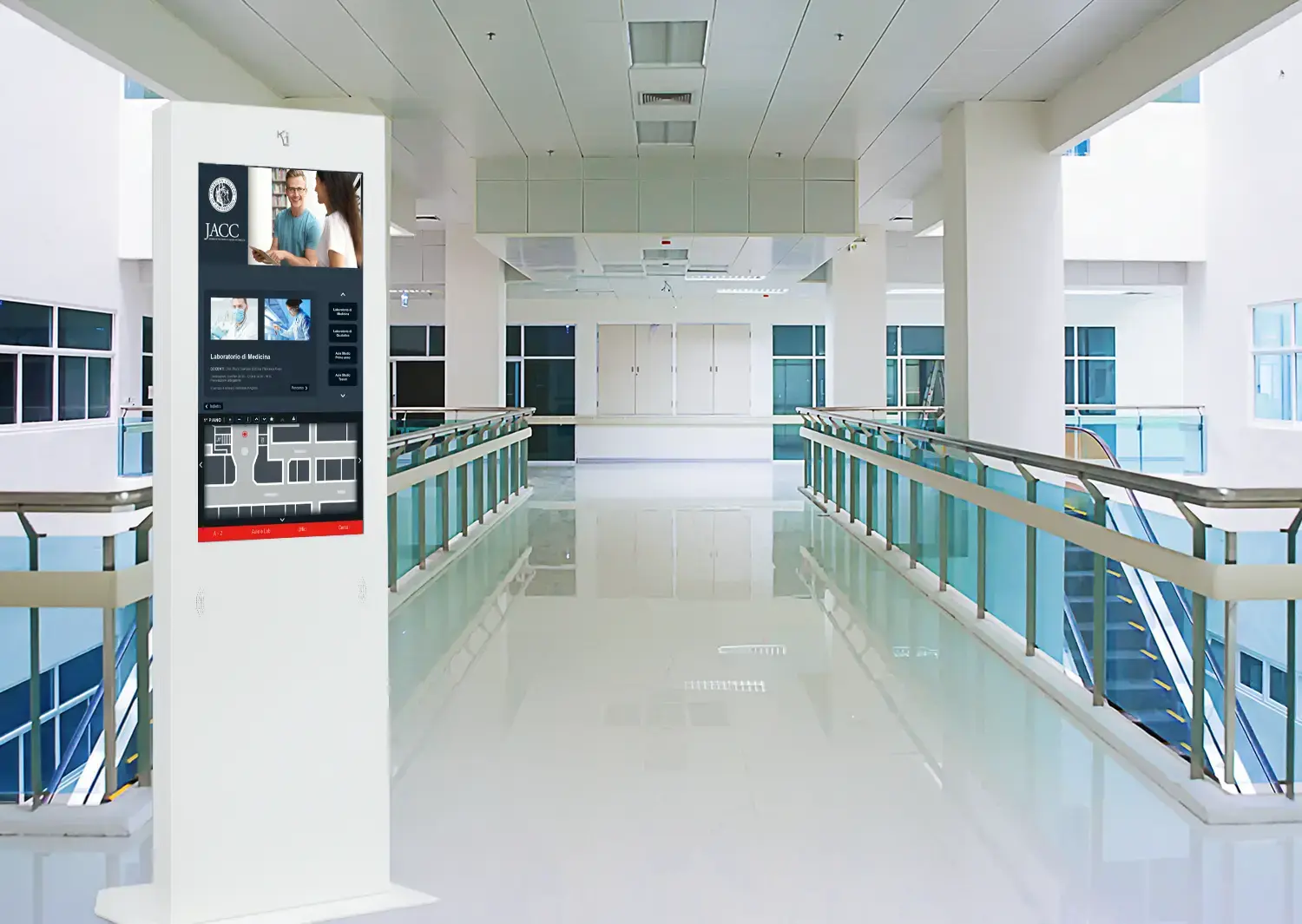 sistema di wayfinding digitale per università