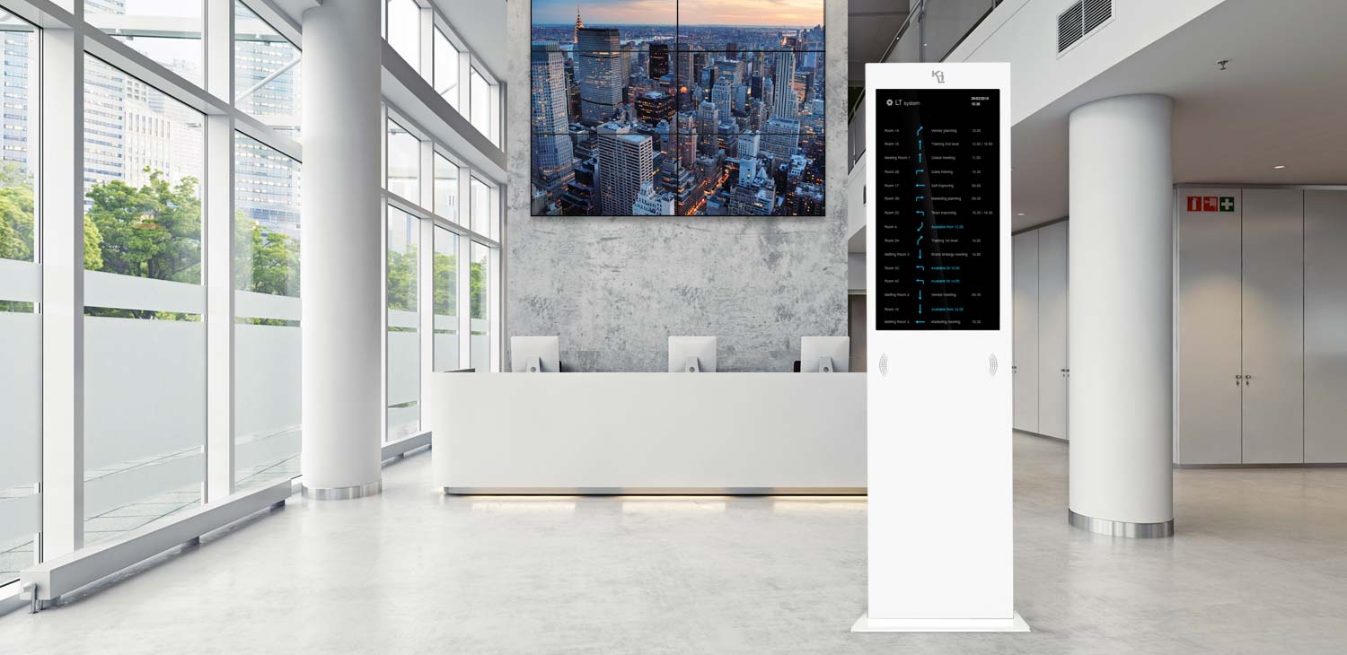 interactive multimedia totem for indoor digital signage