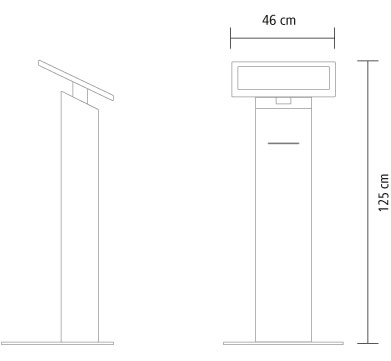 dimensioni totem