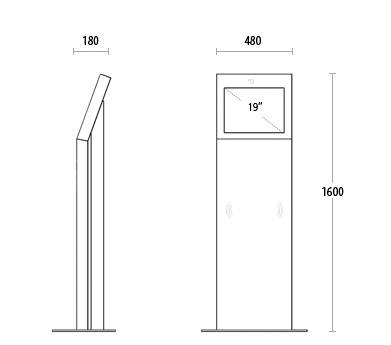 dimensioni totem