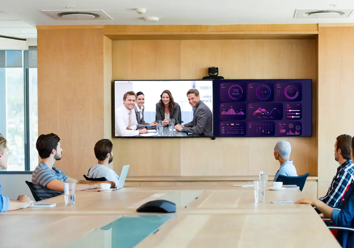 allestimento sala videoconference