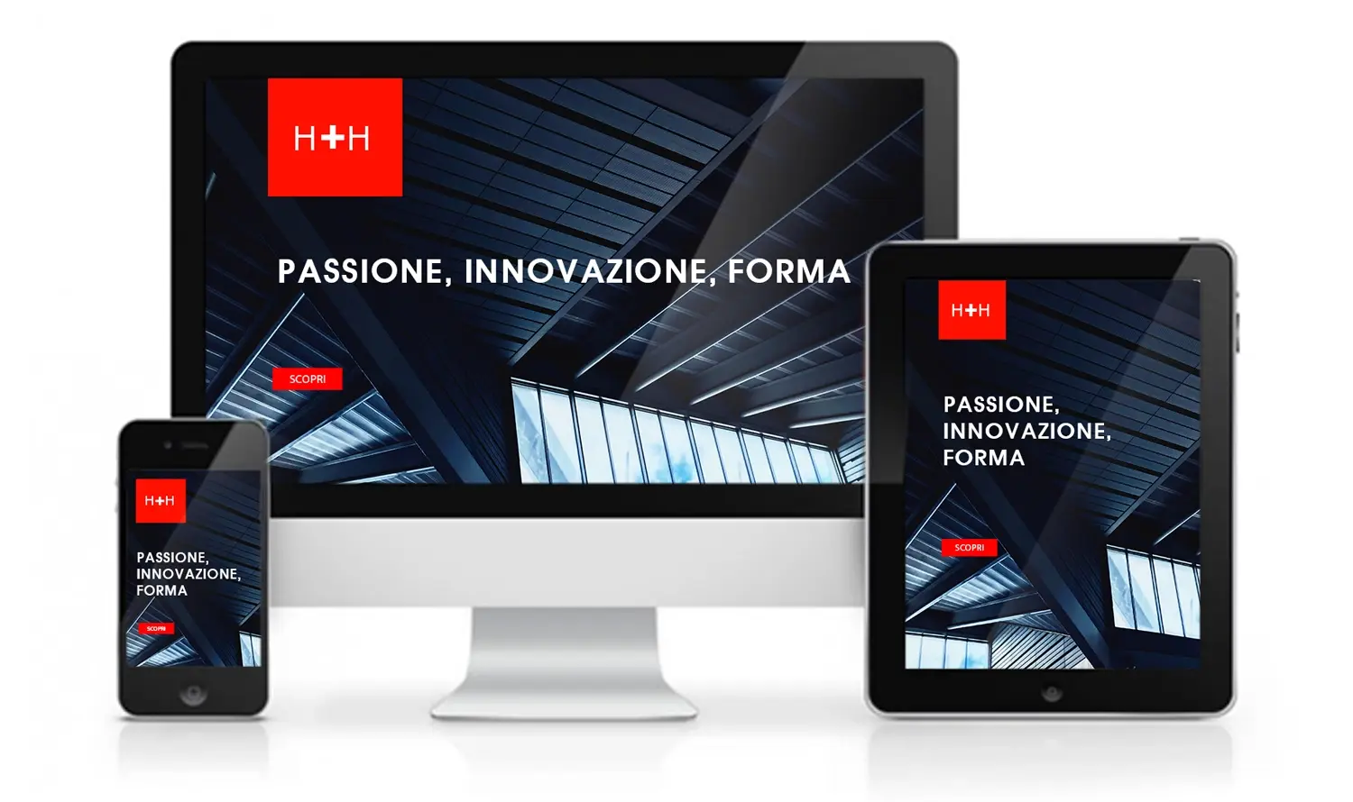 disegno di un sito web responsive