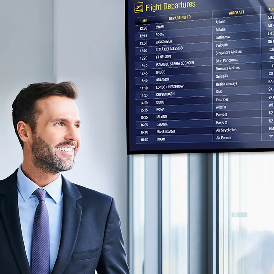 visualizzatore orari di volo in aeroporto
