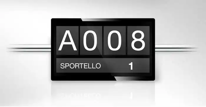 indicatore di sportello per banca