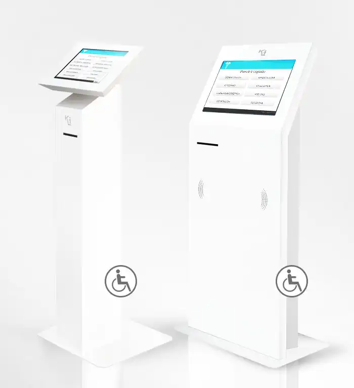 totem multimediale per il ticketing in farmacia