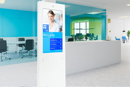 digital welcome system for reception and lobby