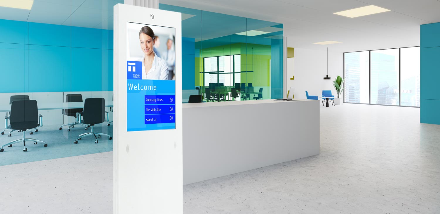 digital welcome system for reception and lobby